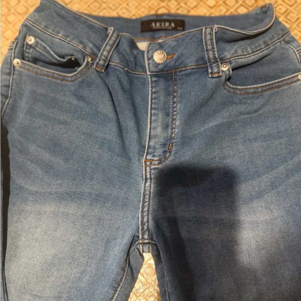 AKIRA Colorful Patchwork Boot Cut Jeans - Picture 5 of 6